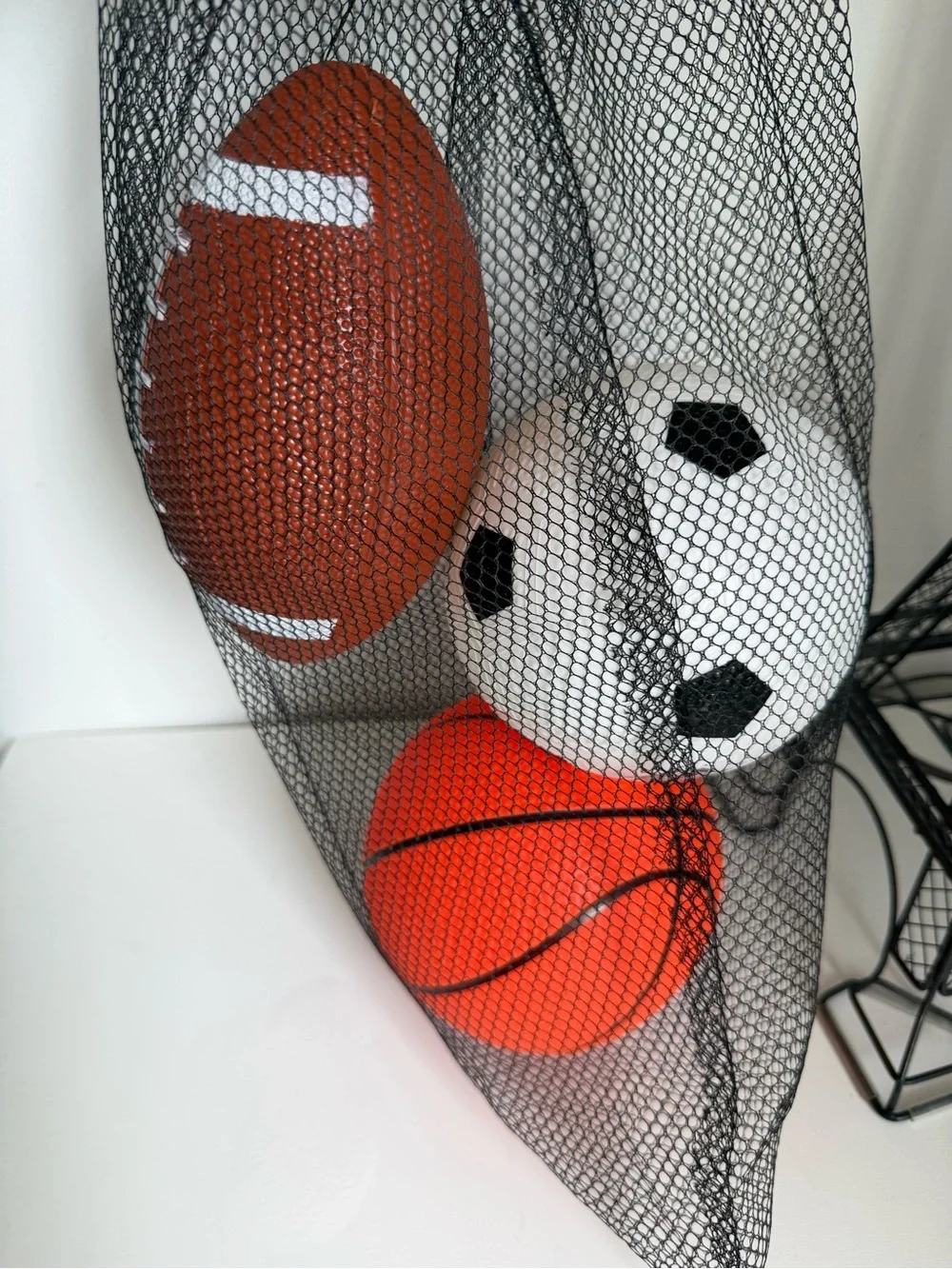 3 Mini Pack Kids Sports Balls - Orange, White, Brown